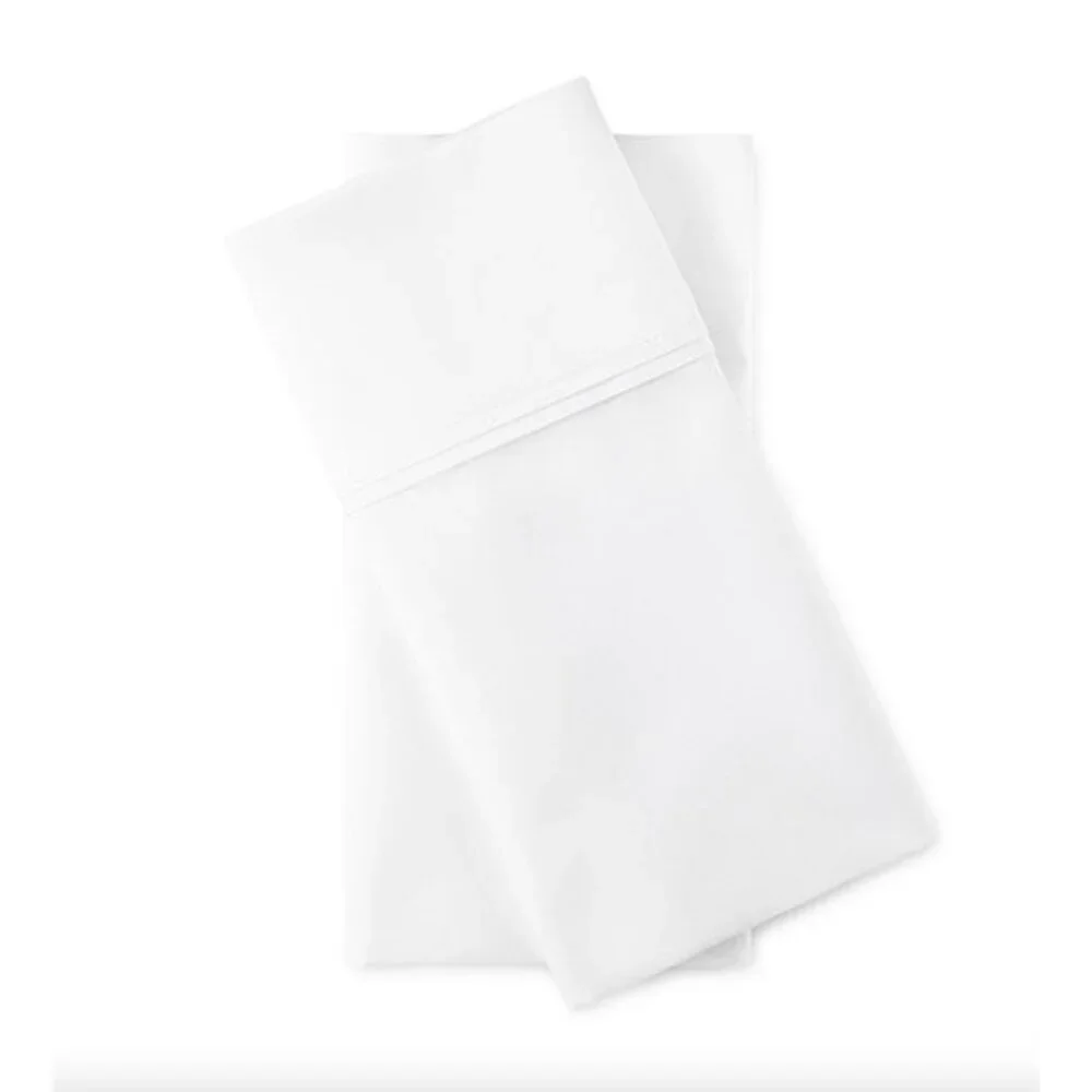 Liz Claiborne Lux Performance 1000tc Pillowcases Standard /Queen Bright White